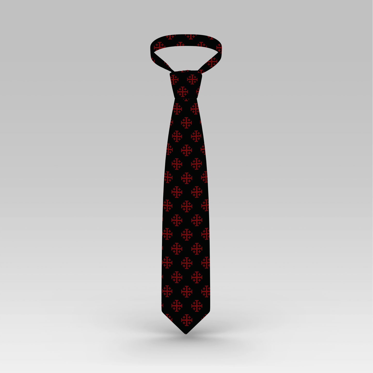 Jerusalem Cross Necktie mockup