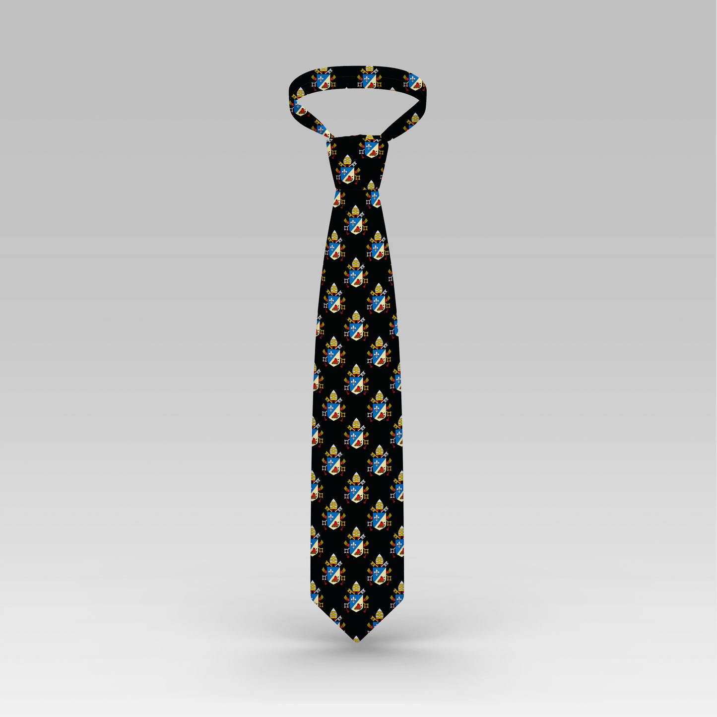 Black Leo XIV Necktie mockup full view