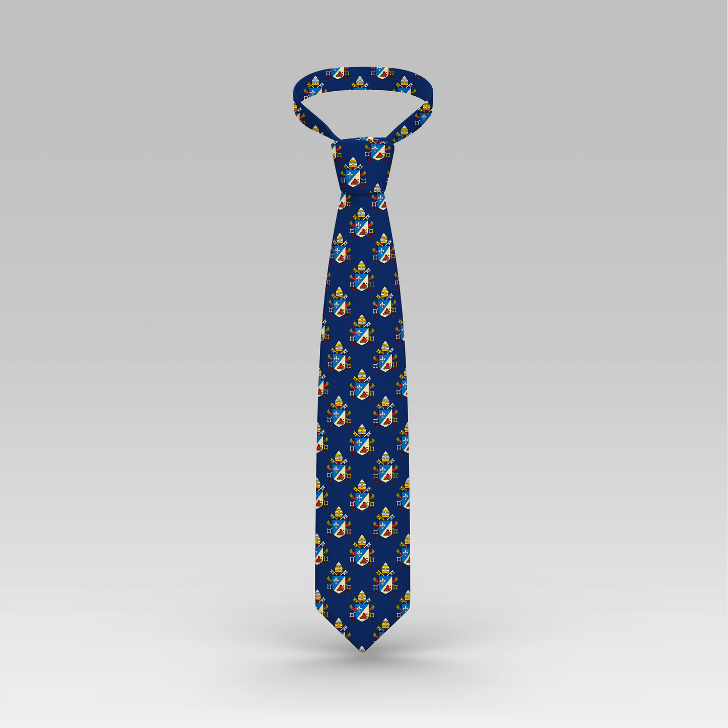 Navy Leo XIV Necktie mockup full view