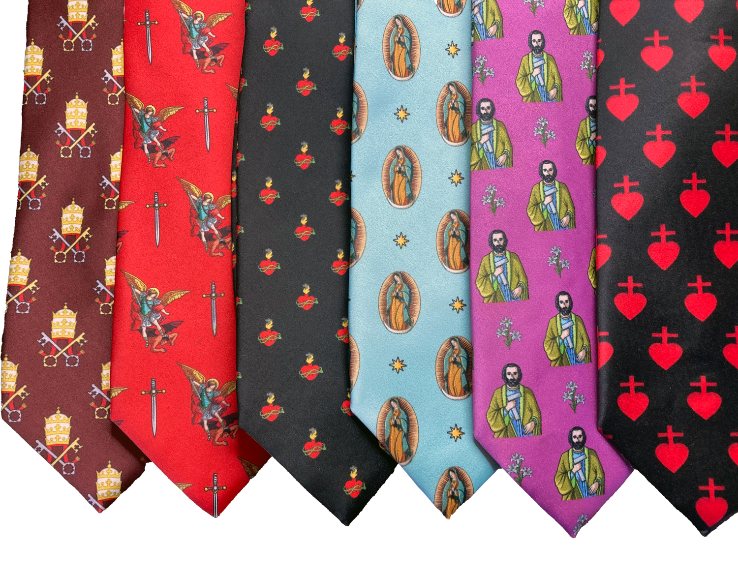 Group photo of Men's Catholic neckties