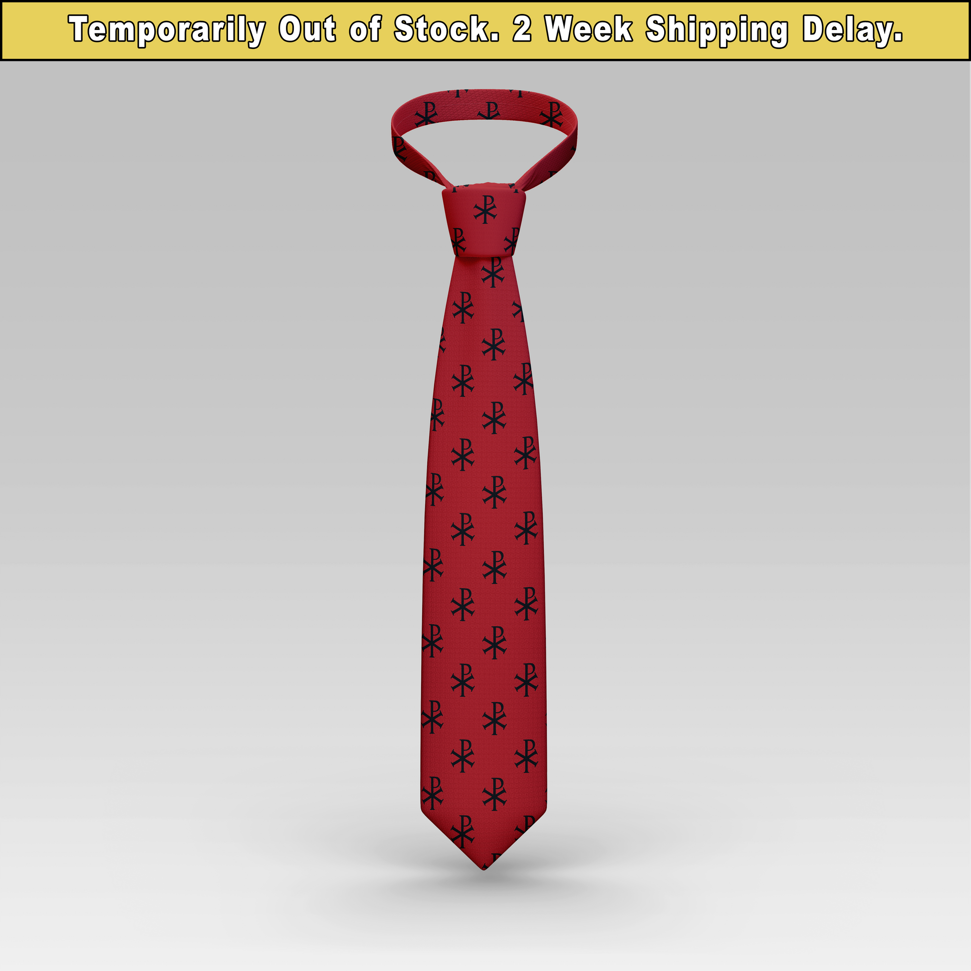 Proselyties Chi-Rho Catholic necktie front view