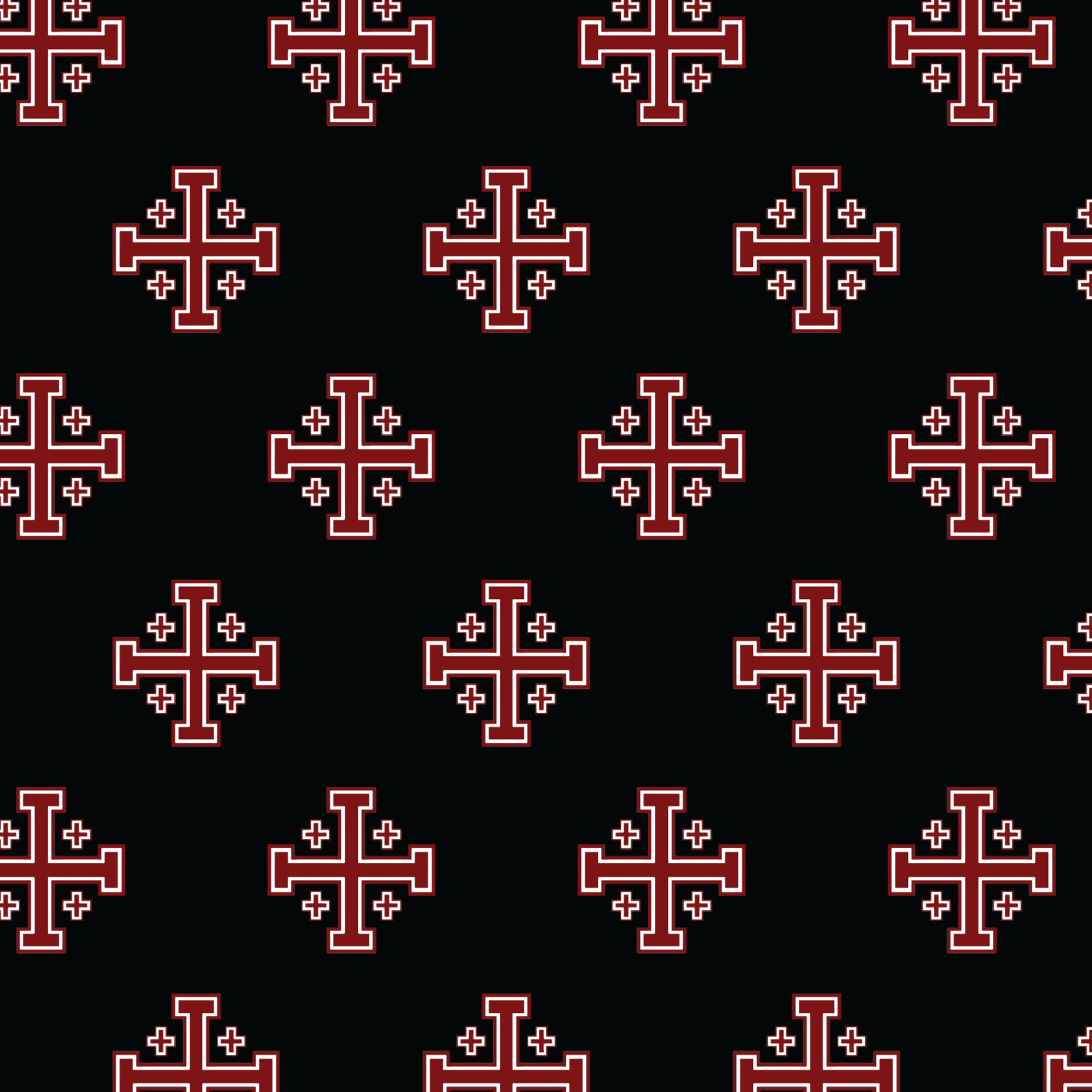 Jerusalem Cross Necktie pattern.