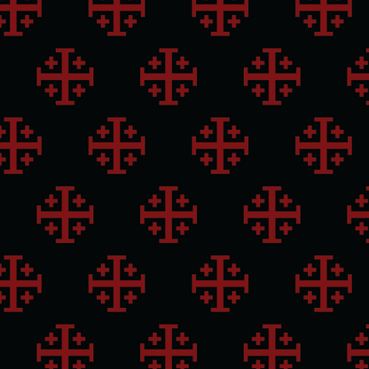 Jerusalem Cross Necktie pattern