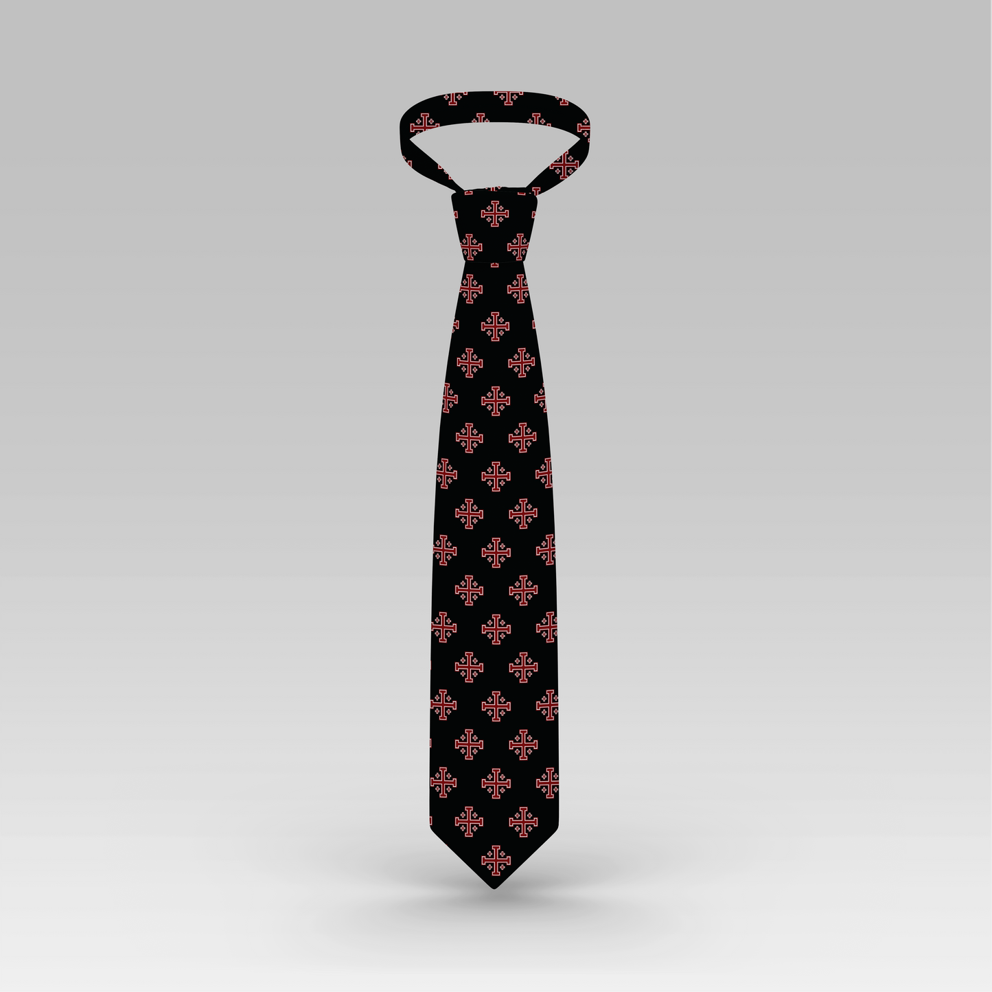 Jerusalem Cross Necktie mockup