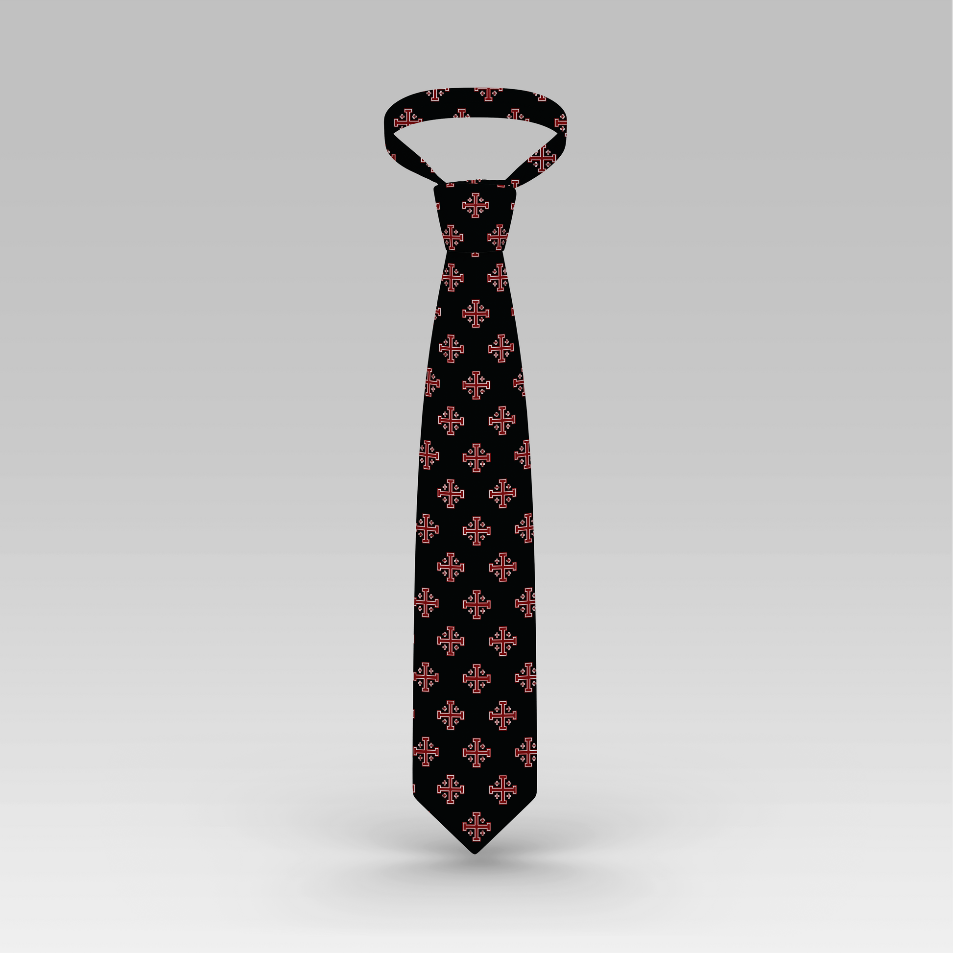 Jerusalem Cross Necktie mockup