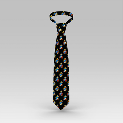 Black Leo XIV Necktie mockup full view