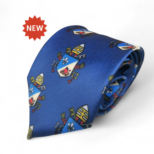 Pope Leo XIV Navy Necktie