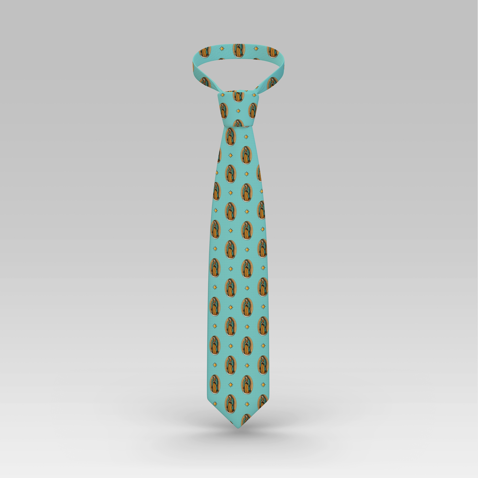 Proselyties Our Lady of Guadalupe Catholic necktie front view