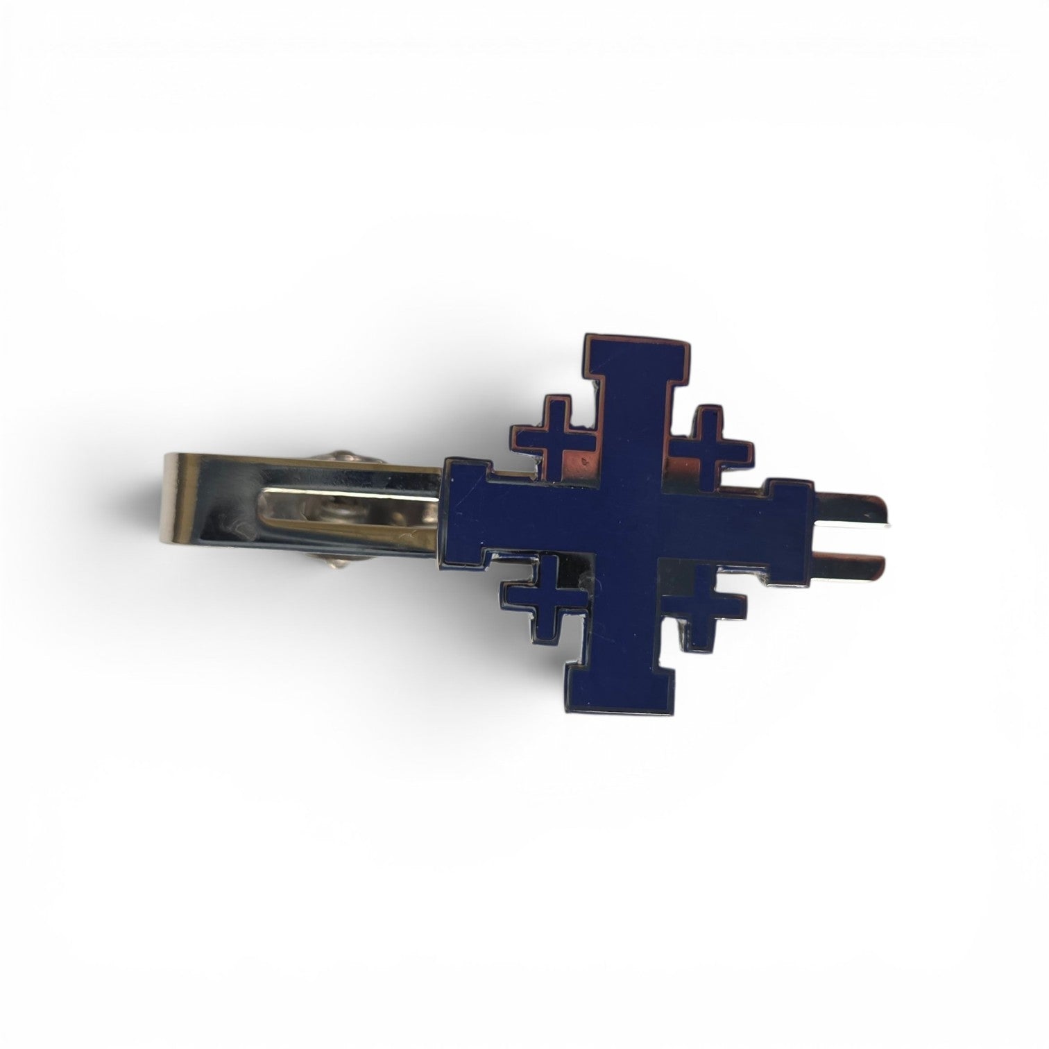 blue Jerusalem cross tiebar