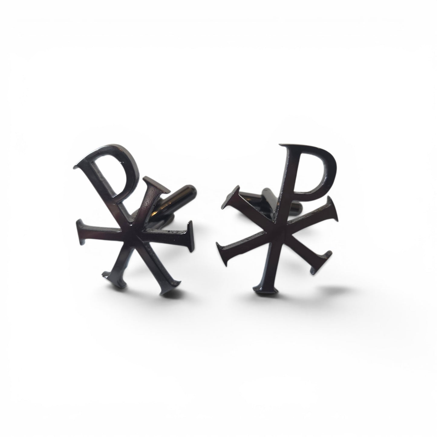 silver Chi-Rho cufflinks
