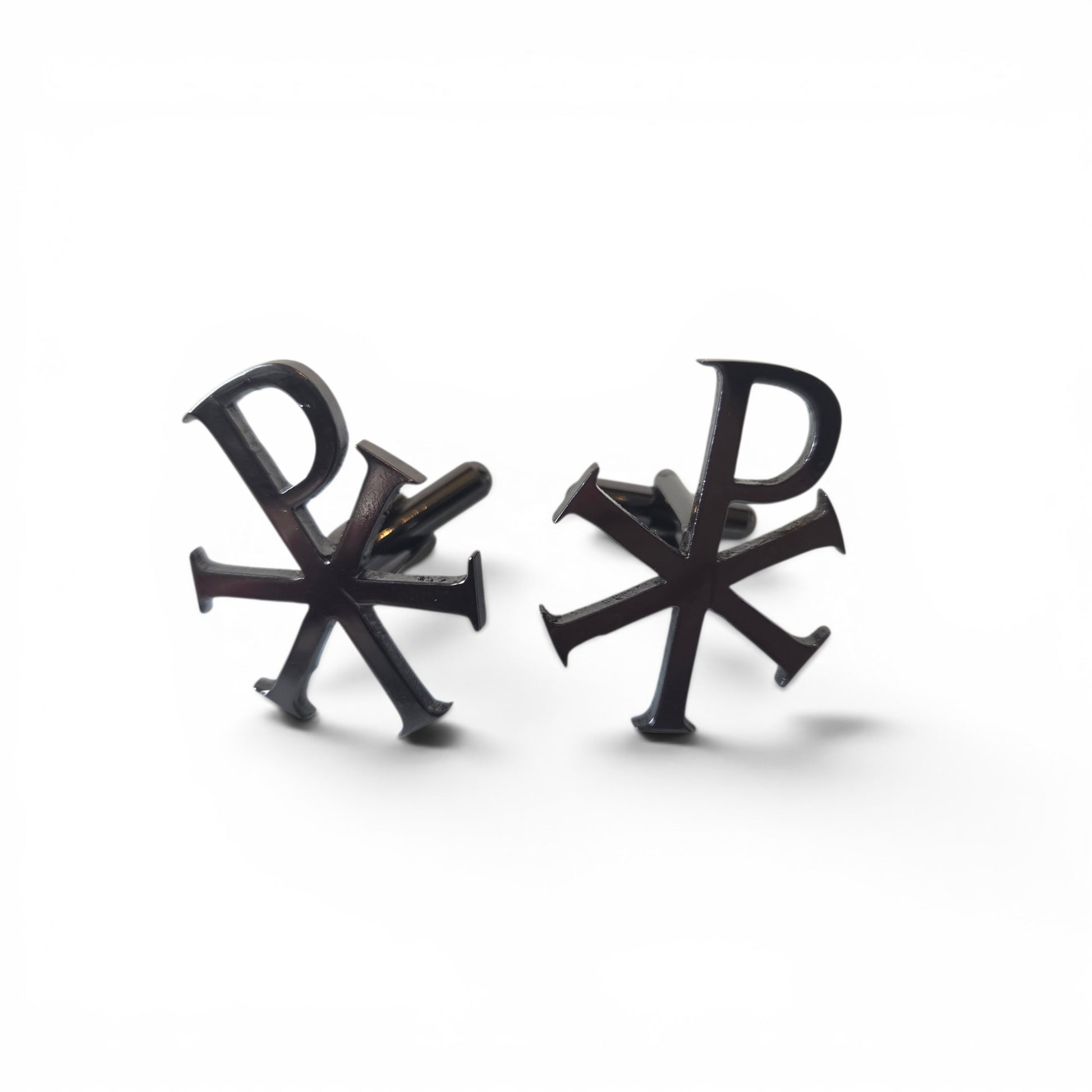 silver Chi-Rho cufflinks