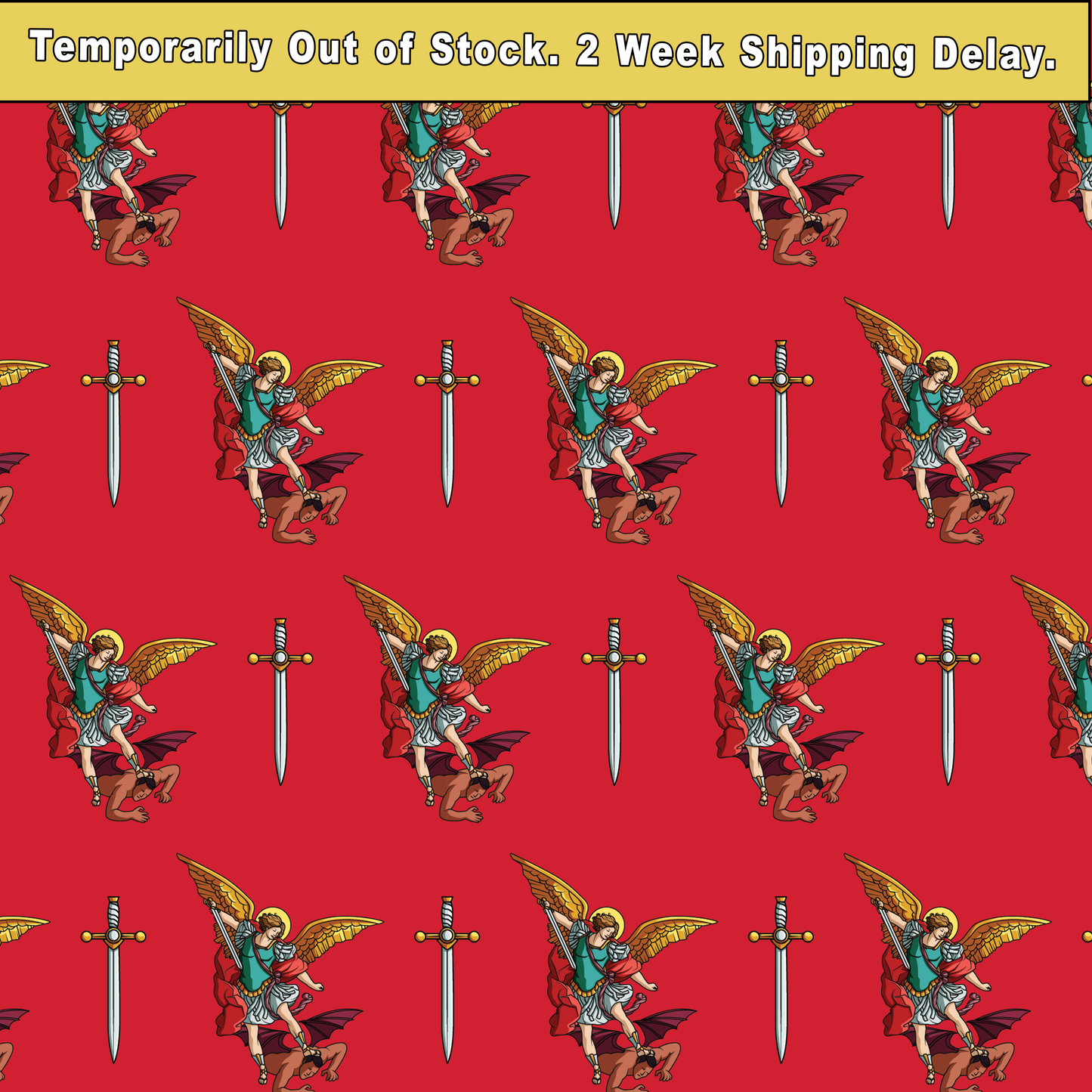 Proselyties St. Michael Catholic necktie pattern.