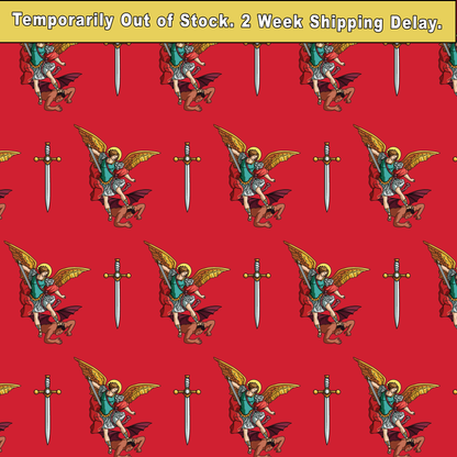 Proselyties St. Michael Catholic necktie pattern.