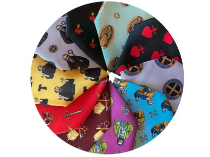 group of neckties